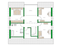 HELMA Haus Leipzig - Grundriss Dachgeschoss HELMA Haus Leipzig - Grundriss Dachgeschoss