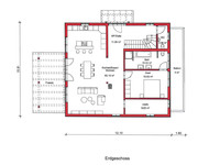 ISARTALER HOLZHAUS - Holzhaus Mondsee - Grundriss EG