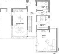 KAMPA Haus - Haus KUBOS 1.2200 - Grundriss EG