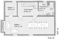 KAMPA - Musterhaus Werder - Grundriss Keller