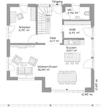 KAMPA Haus - Haus MAGOS 2.1570 - Grundriss EG