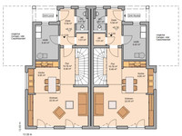 Kern-Haus - Doppelhaus Linus L - Grundriss Erdgeschoss