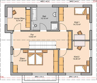 Kern-Haus - Familienhaus Vero - Grundriss Dachgeschoss