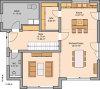 Kern-Haus - Familienhaus Vero - Grundriss Erdgeschoss