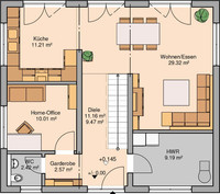 Kern-Haus - Stadtvilla Signus - Grundriss Erdgeschoss