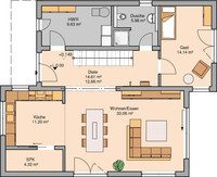 Kern-Haus - Futura Bauhaus - Grundriss Erdgeschoss Kern-Haus - Futura Bauhaus - Grundriss Erdgeschoss