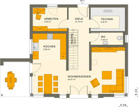 Living Haus - Haus SUNSHINE 154 V2 - Grundriss EG