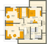 Living Haus - Haus SUNSHINE 165 - Grundriss DG