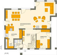 Living Haus - Haus SUNSHINE 165 - Grundriss EG