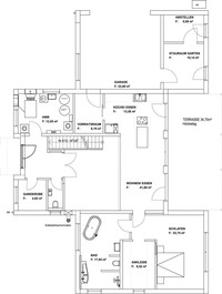 Luxhaus - Haus Pultdach Klassik 254 - Grundriss EG