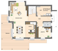 FingerHaus - MEDLEY 3.0  300 B - Musterhaus Frankenberg - Grundriss EG