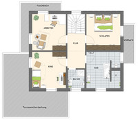 FingerHaus - MEDLEY 3.0 300 B - Musterhaus Frankenberg - Grundriss OG FingerHaus - MEDLEY 3.0 300 B - Musterhaus Frankenberg - Grundriss OG