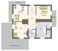 FingerHaus - MEDLEY 3.0  300 B - Musterhaus Frankenberg - Grundriss OG