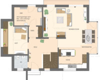 FingerHaus - MELDEY 3.0 300 B – Musterhaus Poing - Grundriss Erdgeschoss