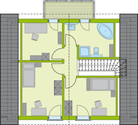 massa haus -  COMPLETE 1 - Grundriss Dachgeschoss