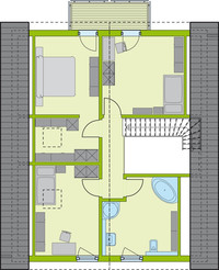 massa haus -  COMPLETE 3 - Grundriss Dachgeschoss