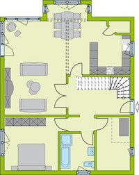 massa haus -  COMPLETE 3 - Grundriss Erdgeschoss