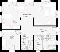 OKAL - Haus Revolution Plus 165 V1 - Grundriss Erdgeschoss