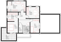 OKAL - Stadtvilla Musterhaus Schkeuditz - Grundriss Obergeschoss