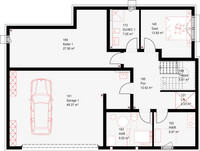 OKAL Haus - Kundenhaus Erbach - Grundriss KG