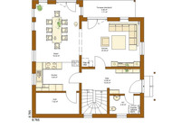 RENSCH-HAUS - Stadtvilla CLOU 135 - Grundriss Erdgeschoss