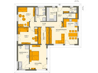 Living Haus - Bungalow SOLUTION 100 V3 - Grundriss Erdgeschoss