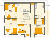 Living Haus - SOLUTION 230 V4 - Grundriss Dachgeschoss