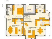 Living Haus - SOLUTION 230 V4 - Grundriss Erdgeschoss
