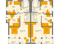 Living Haus - SOLUTION 242 V7 - Grundriss Obergeschoss Living Haus - SOLUTION 242 V7 - Grundriss Obergeschoss