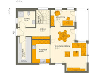 Living Haus - SUNSHINE 136 V8 - Grundriss Erdgeschoss