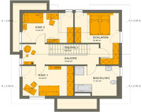 Living Haus - SUNSHINE 144 V4 - Grundriss Dachgeschoss