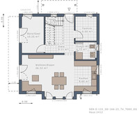 Schwabenhaus - Haus Sensation E133 E4 - Grundriss EG