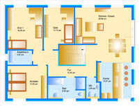 Schwabenhaus - Haus Swing Sonderplanung - Grundriss OG