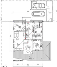 Sonnleitner Holzbauwerke - Stadtvilla Stefani - Grundriss Erdgeschoss