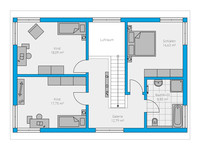 Spektral Haus - Haus Edita 158 - Grundriss Obergeschoss