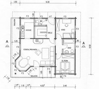 Tirolia -Blockhaus Hochalpe - Grundriss OG