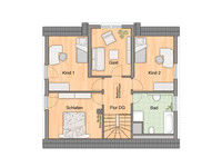 Town & Country - Haus Lichthaus 152 - Grundriss Dachgeschoss Town & Country - Haus Lichthaus 152 - Grundriss Dachgeschoss