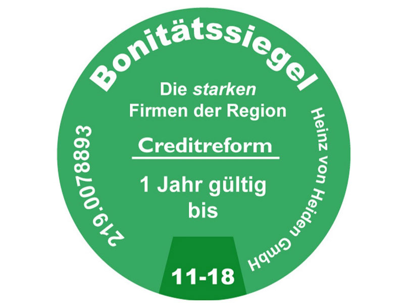 Heinz Von Heiden Erneut Mit Creditreform Siegel Ausgezeichnet
