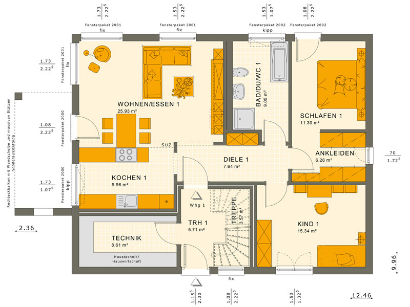 Fertighaus von Living Haus SOLUTION 204 V2